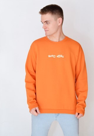 ORANGE FAKE LOVE (WHITE) SWEATSHIRT