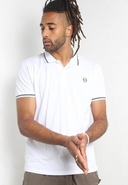 Vintage Sergio Tacchini Polo Shirt White