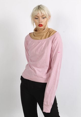 VINTAGE 90'S NIKE SLOUCH FIT SWEATSHIRT PINK
