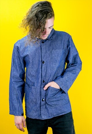 VINTAGE LIGHTWEIGHT DENIM WORKERMAN CHORE JACKET