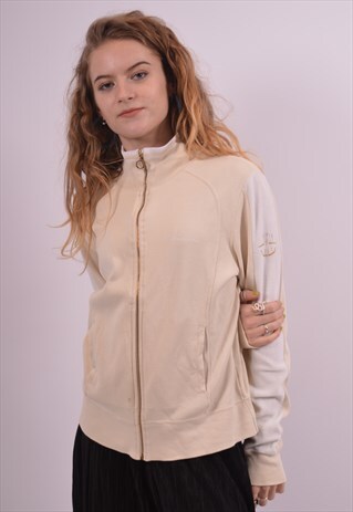 VINTAGE CHAMPION TRACKSUIT TOP JACKET BEIGE
