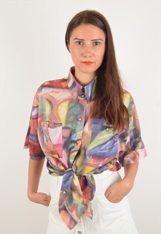 VINTAGE SHIRT FESTIVAL ABSTRACT PRINT (1240)
