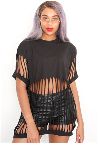 BLACKSTRING T-SHIRT DRESS