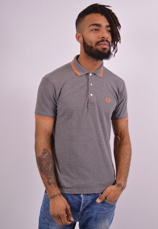 VINTAGE FRED PERRY POLO SHIRT GREY