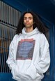 Hoodie in Heather Grey With Silhouette Print