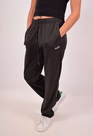 VINTAGE DIADORA TRACKSUIT TROUSERS GREY
