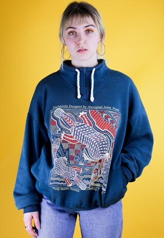 BASKING PLATYPUS' BY PONDE ABORIGINAL AUSTRALIAN SWEATSHIRT