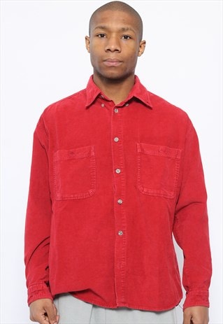 VINTAGE CORDUROY SHIRT RED