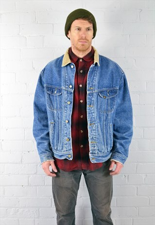 VINTAGE LEE MID BLUE DENIM JACKET