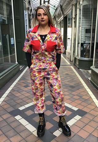 HANDMADE JUMPSUIT SUGAR SKULLS 14
