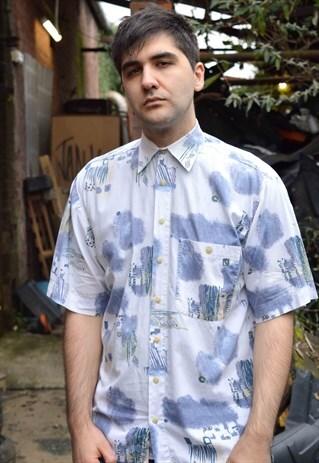 VINTAGE PATTERNED SHORT SLEEVE SHIRT
