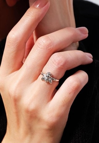 BEE STERLING SILVER RING