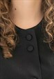 VINTAGE 80'S BLACK LONG FIT BLAZER