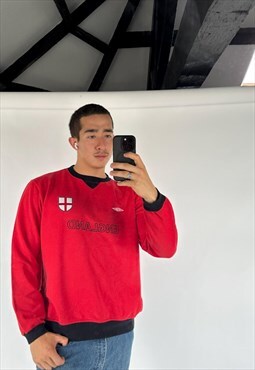 Red 90s Umbro Sweatshirt