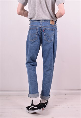LEVI'S MENS VINTAGE JEANS W32 L30 BLUE 90S