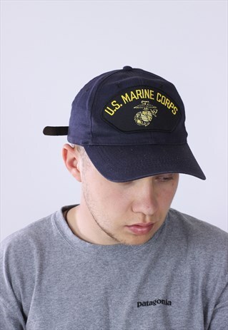 90S VINTAGE MENS U.S. MARINE CORPS LOGO CAP