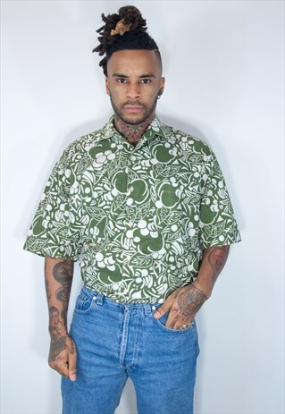 VINTAGE HAWAIIAN CRAZY PATTERNED SHIRT