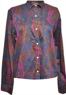 Vintage Multi-Colour Paisley Long SL Ralph Lauren Shirt -L