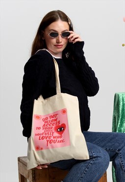 Pink Retro Style Tote Bag