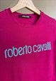 VINTAGE Y2K ROBERTO CAVALLI HOT PINK TEE