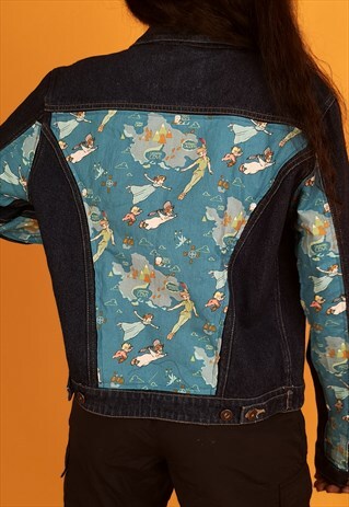 REWORKED VINTAGE DISNEY PETER PAN DENIM JACKET