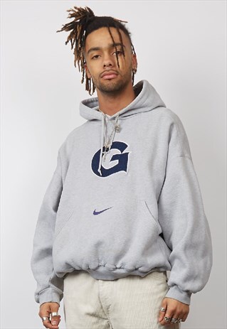 VINTAGE 90'S NIKE G GREY HOODIE