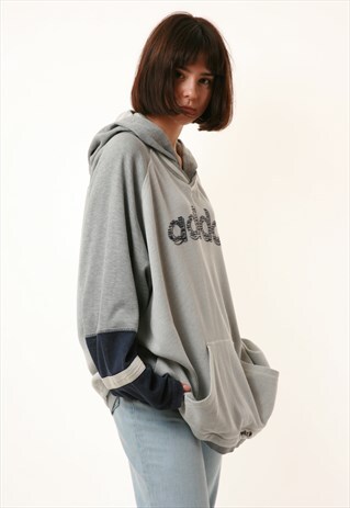 90S VINTAGE ADIDAS COTTON OLDSCHOOL HOODIE 14794