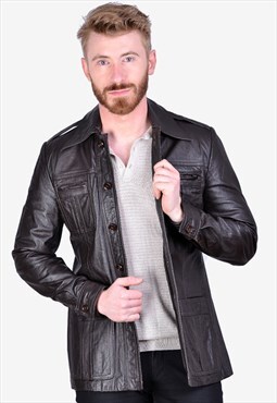 Leather Safari Jacket