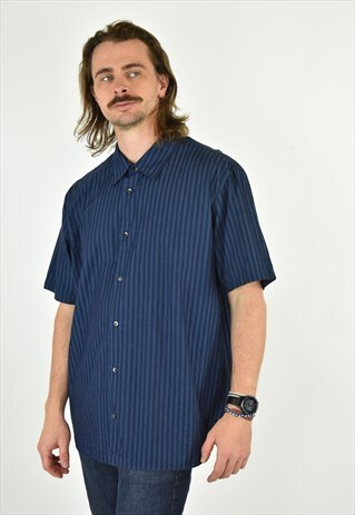 VINTAGE 90'S CALVIN KLEIN BLUE BUTTONDOWN SHIRT SIZE XXL