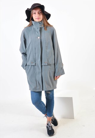 VINTAGE PARKA JACKET IN GREY