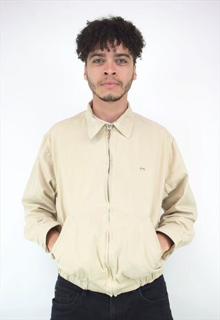 VINTAGE 90'S LACOSTE BEIGE JACKET WITH COLLAR