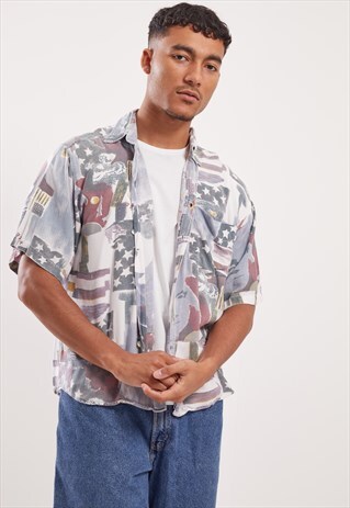 VINTAGE PATTERNED FESTIVAL SHIRT