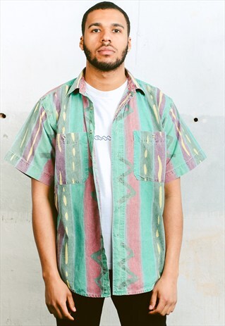 VINTAGE AZTEC PATTERN SHIRT