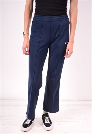 NIKE WOMENS VINTAGE TRACKSUIT TROUSERS XS BLUE 90S