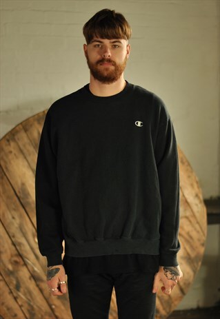 VINTAGE 90S CHAMPION SPELL OUT SWEATER