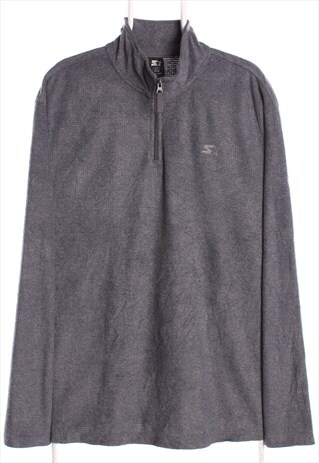 Starter 90's Quarter Zip Fleece XXLarge (2XL) Grey