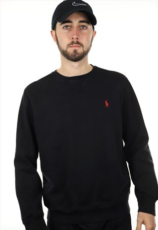 VINTAGE RALPH LAUREN SWEATSHIRT BLACK