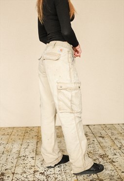 Vintage Carhartt Cargo Pants Women's Cream