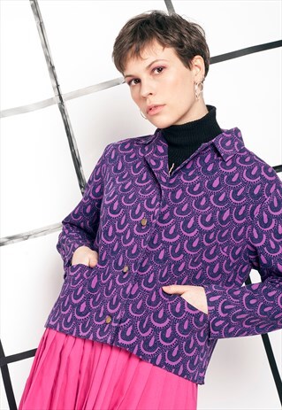 PSYCHEDELIC BLAZER - 60S VINTAGE CROPPED JACKET