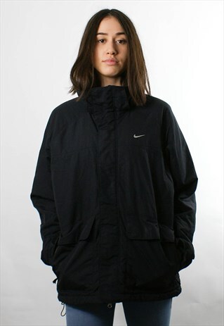 NIKE BLACK 1990S THICK PADDED COAT/ JACKET