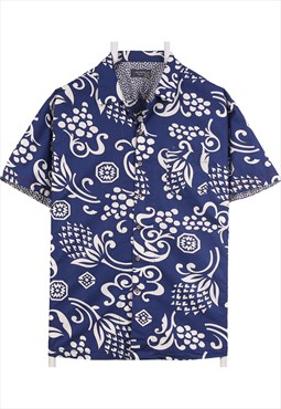 Vintage 90's Orvieo Shirt Hawaiian Pattern Short Sleeve
