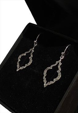 Silver Y2K Hammered Earrings 925