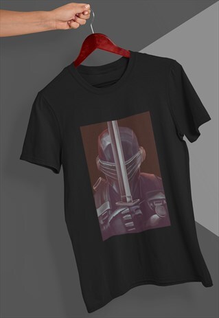 NINJA NINJAMAN JAPAN SWORD FIGHTER BLACK T-SHIRT TSHIRT TEE