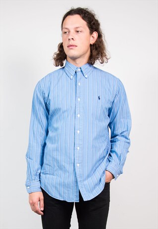 RALPH LAUREN BLUE STRIPE SHIRT