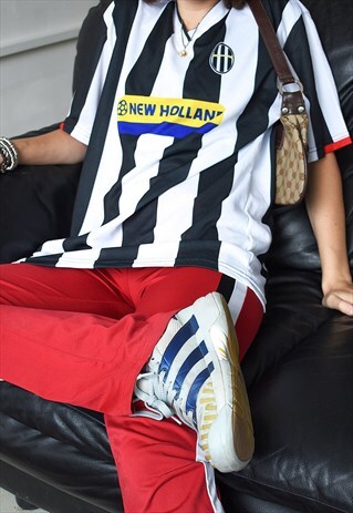 VINTAGE Y2K LOGO PRINT OVERSIZED JERSEY T-SHIRT TOP TEE