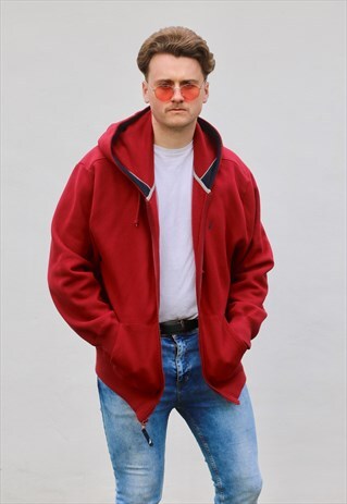 NAUTICA USA LUST RED HOODED SWEATSHIRT