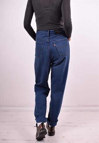 LEVI'S WOMENS VINTAGE JEANS W28 L31 BLUE 90'S