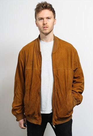 VINTAGE SUEDE BOMBER JACKET