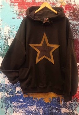 Applique Double Star Hand Made Hoodie