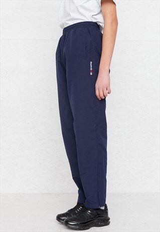 VINTAGE RETRO NAVY REEBOK TRACK BOTTOMS JOGGERS